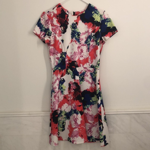 Milly Watercolor A Line Dress - Picture 2 of 7